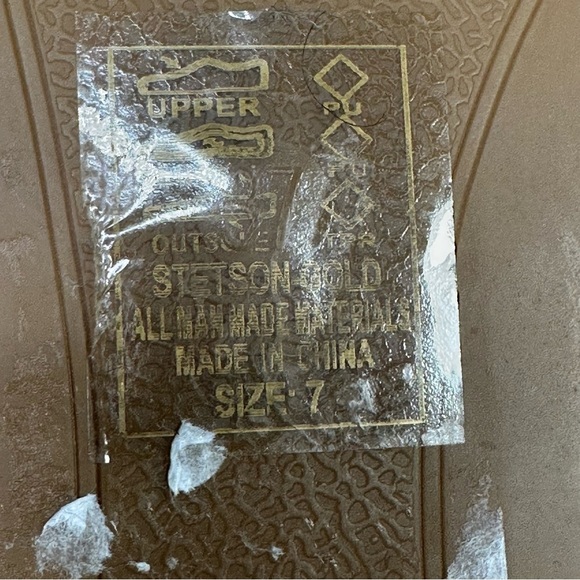 AZALEA WANG Stetson Sandal In Gold. Sz: 7 - Picture 7 of 7